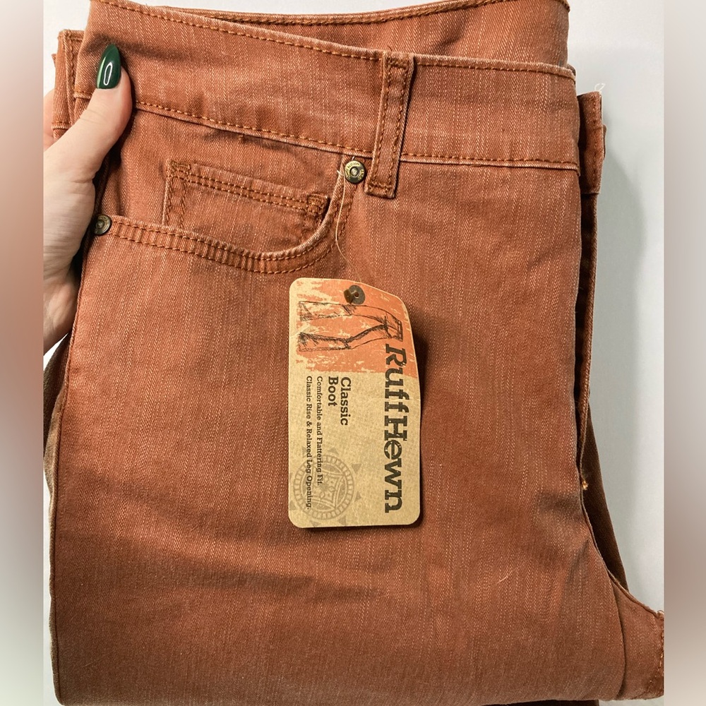 Western Ruff Hewn Classic Boot NWT  Burnt Orange Jeans